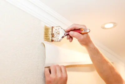 Pose de papier peint à Bougue — revêtements muraux et toiles de verre
